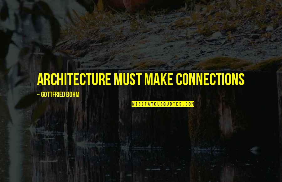 Soundproofed Crossword Quotes By Gottfried Bohm: Architecture must make connections Soundproofed Crossword Quotes By Gottfried Bohm: Architecture must make connections