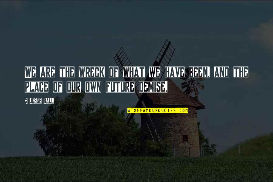 Soupirer Synonyme Quotes By Jesse Ball: We are the wreck of what we have