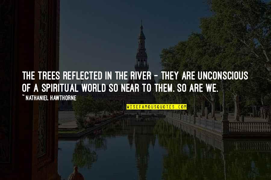 South Park Aspergers Quotes By Nathaniel Hawthorne: The trees reflected in the river - they