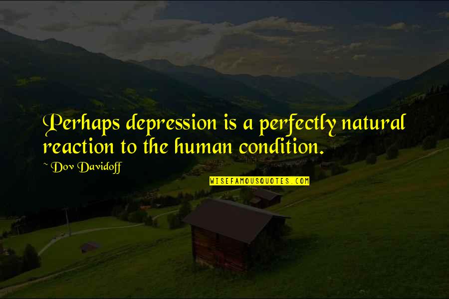 South Park Garrison Quotes By Dov Davidoff: Perhaps depression is a perfectly natural reaction to