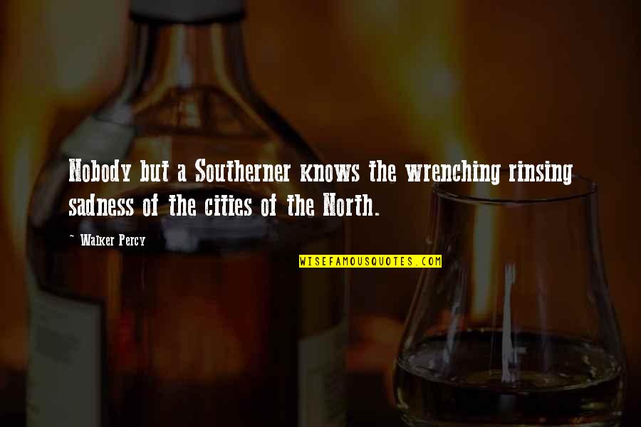 Southerner Quotes By Walker Percy: Nobody but a Southerner knows the wrenching rinsing