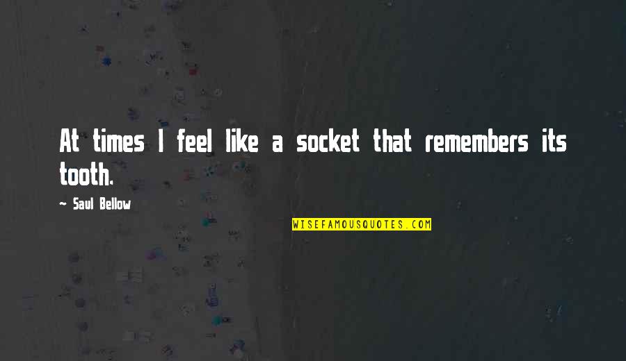 Sovljanski Indjija Quotes By Saul Bellow: At times I feel like a socket that Sovljanski Indjija Quotes By Saul Bellow: At times I feel like a socket that