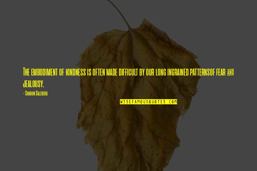 Sozzi Greenwich Quotes By Sharon Salzberg: The embodiment of kindness is often made difficult