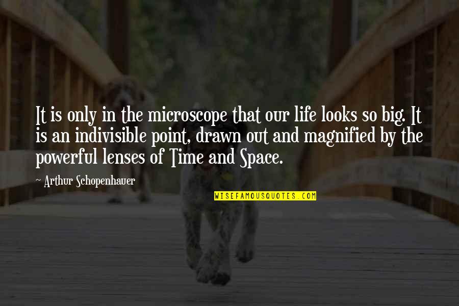 Space And Life Quotes By Arthur Schopenhauer: It is only in the microscope that our