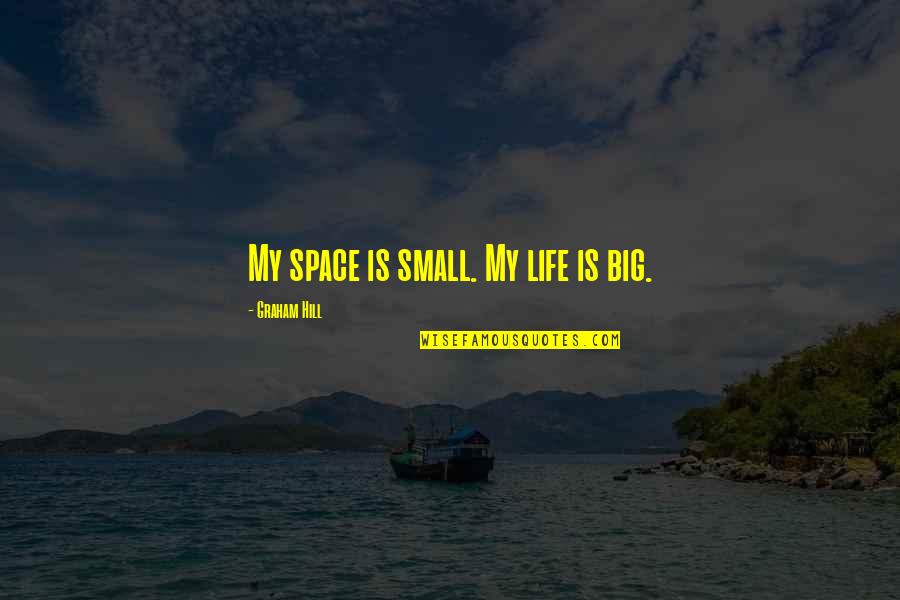 Space Life Quotes By Graham Hill: My space is small. My life is big.