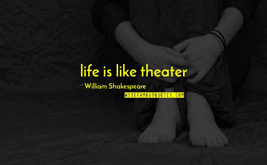 Spammy Quotes By William Shakespeare: life is like theater Spammy Quotes By William Shakespeare: life is like theater