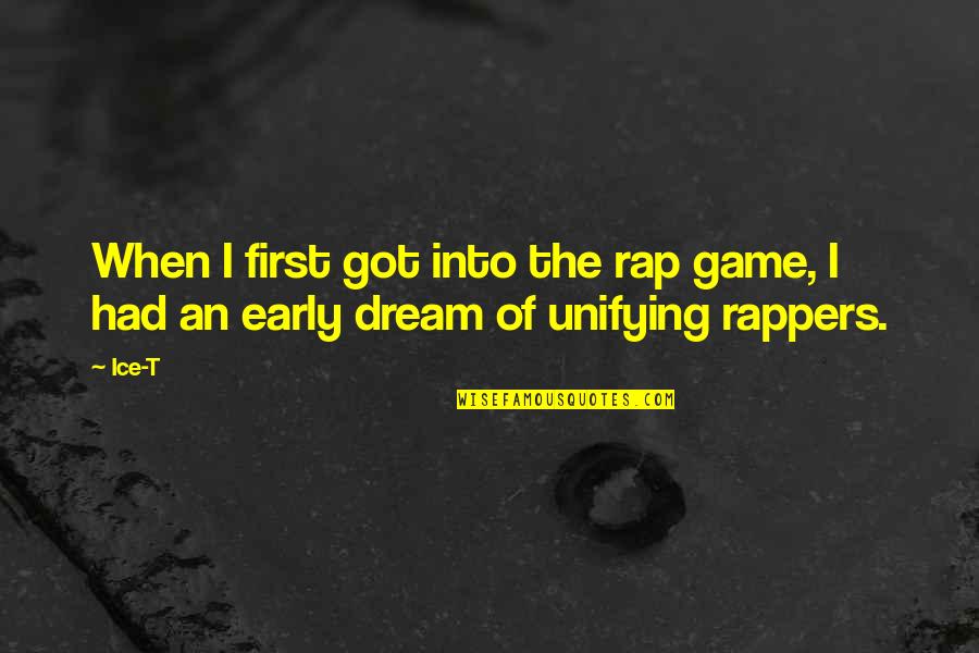 Spanktravision Quotes By Ice-T: When I first got into the rap game,