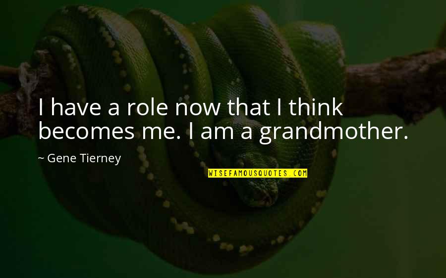 Sparklers And Best Friends Quotes By Gene Tierney: I have a role now that I think