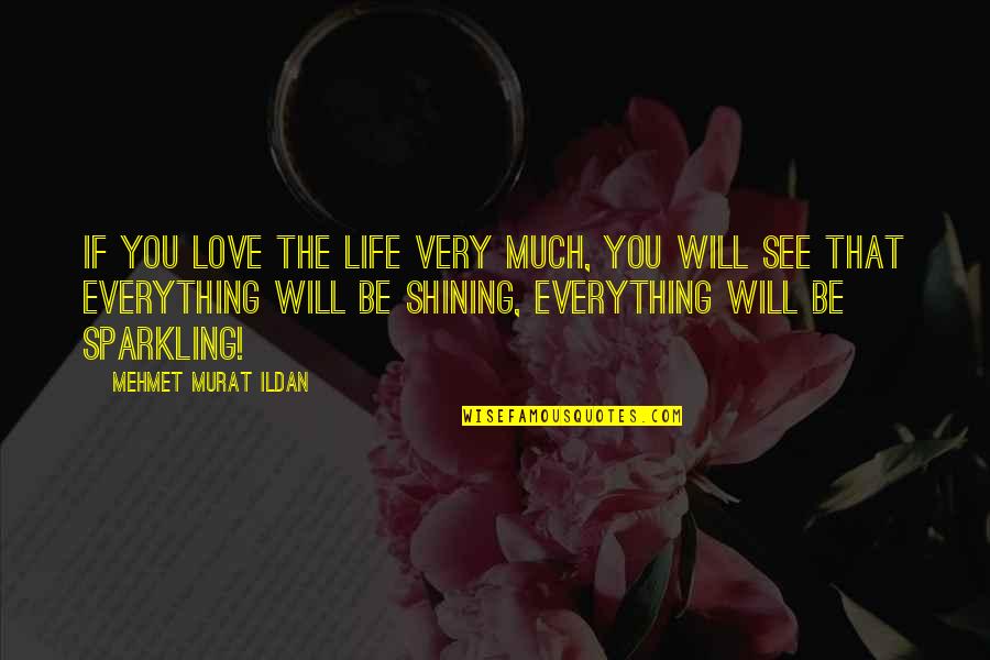 Sparkling Life Quotes By Mehmet Murat Ildan: If you love the life very much, you
