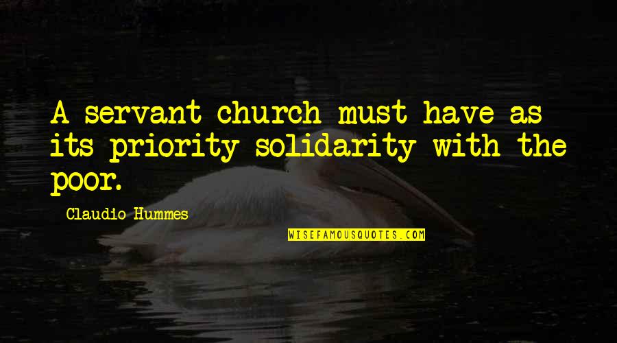 Speakerphone Clip Quotes By Claudio Hummes: A servant church must have as its priority Speakerphone Clip Quotes By Claudio Hummes: A servant church must have as its priority