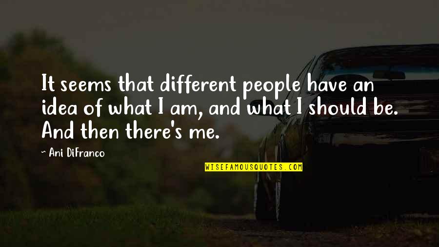 Specia Ingredient Quotes By Ani DiFranco: It seems that different people have an idea Specia Ingredient Quotes By Ani DiFranco: It seems that different people have an idea
