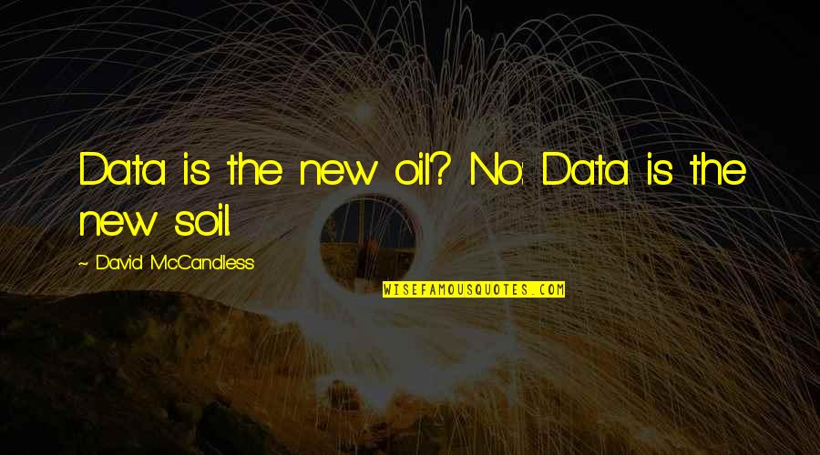 Special Names Quotes By David McCandless: Data is the new oil? No: Data is