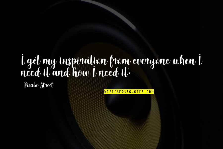 Speculums Sizes Quotes By Picabo Street: I get my inspiration from everyone when I