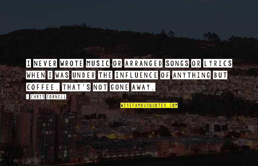 Speechlessly Hurt Quotes By Chris Cornell: I never wrote music or arranged songs or