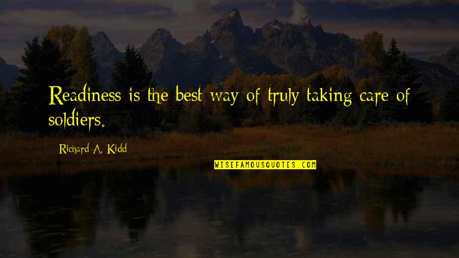Speedo Quotes By Richard A. Kidd: Readiness is the best way of truly taking Speedo Quotes By Richard A. Kidd: Readiness is the best way of truly taking