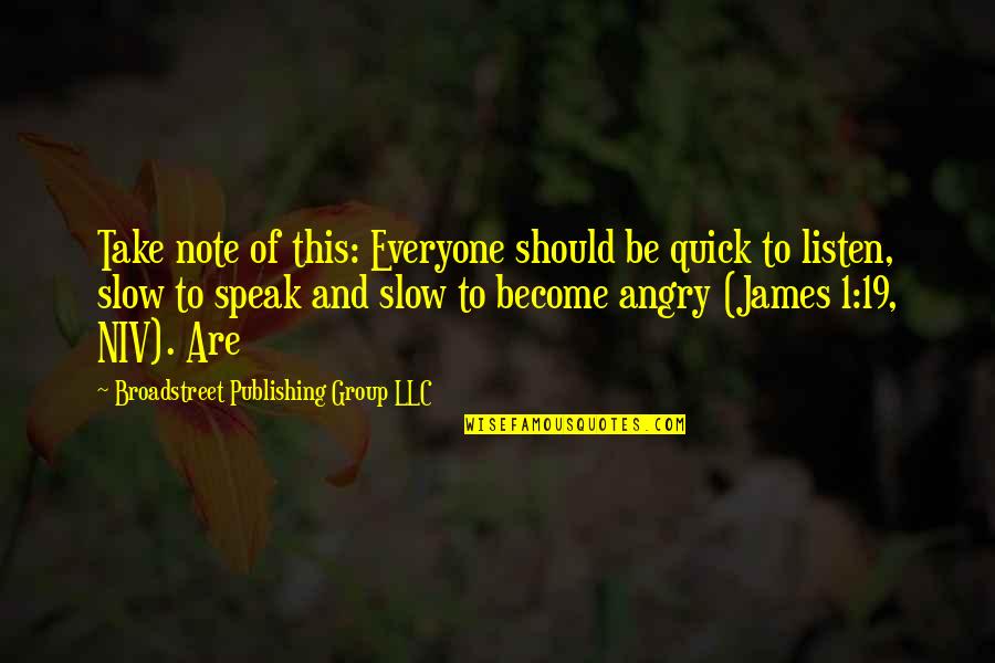 Speights Auto Quotes By Broadstreet Publishing Group LLC: Take note of this: Everyone should be quick Speights Auto Quotes By Broadstreet Publishing Group LLC: Take note of this: Everyone should be quick