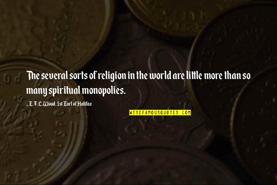 Spellsinger Quotes By E. F. L. Wood, 1st Earl Of Halifax: The several sorts of religion in the world