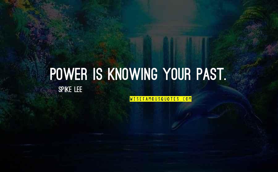 Spike Lee Quotes By Spike Lee: Power is knowing your past.