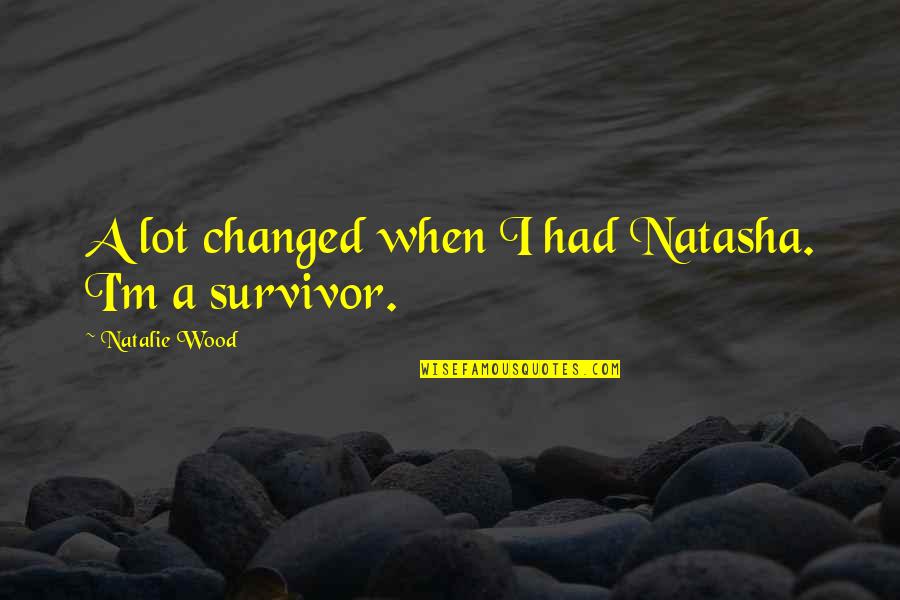 Spiles Beat Quotes By Natalie Wood: A lot changed when I had Natasha. I'm Spiles Beat Quotes By Natalie Wood: A lot changed when I had Natasha. I'm