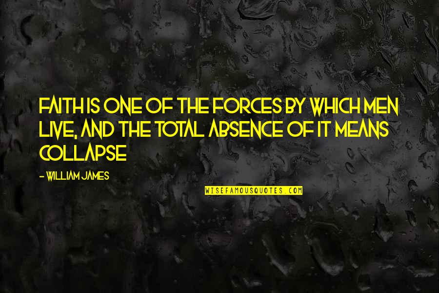 Spilmans Quotes By William James: Faith is one of the forces by which Spilmans Quotes By William James: Faith is one of the forces by which