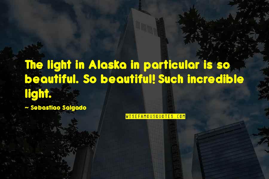 Spink Quotes By Sebastiao Salgado: The light in Alaska in particular is so