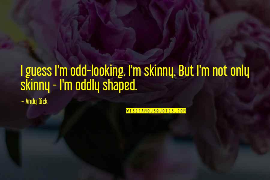 Spinning Tops Quotes By Andy Dick: I guess I'm odd-looking. I'm skinny. But I'm