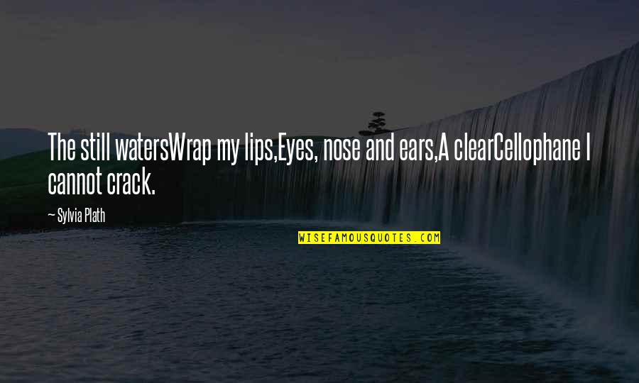 Spirgus Quotes By Sylvia Plath: The still watersWrap my lips,Eyes, nose and ears,A