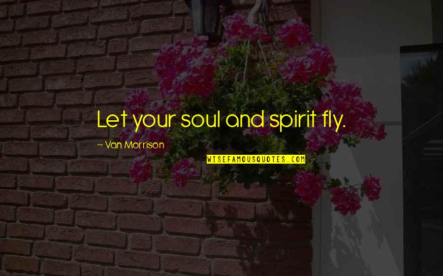 Spirit And Soul Quotes By Van Morrison: Let your soul and spirit fly.