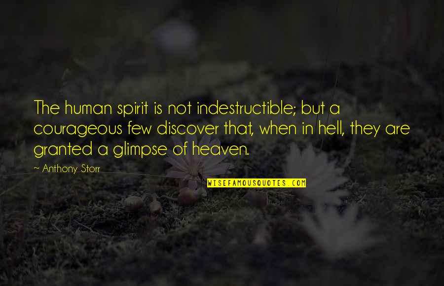 Spirit Indestructible Quotes By Anthony Storr: The human spirit is not indestructible; but a