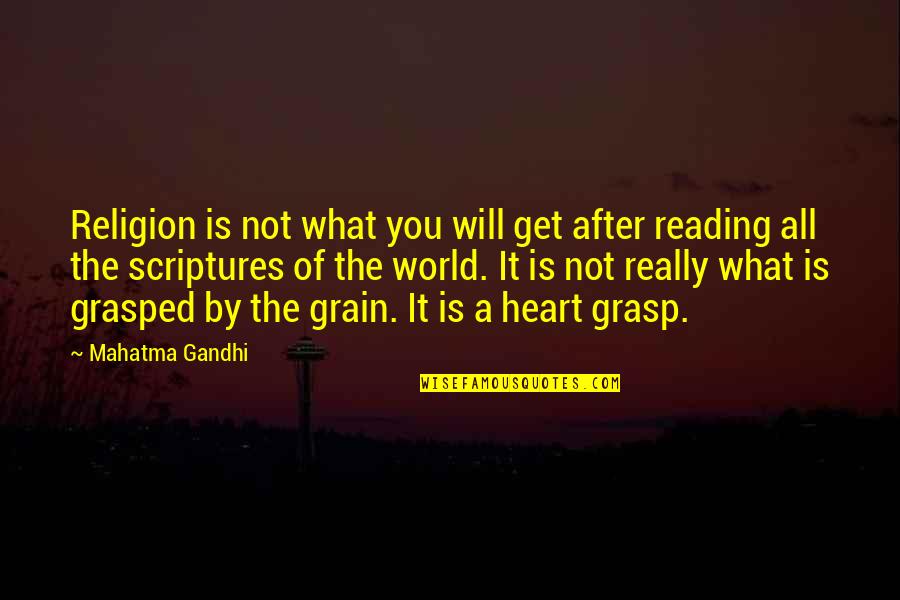 Spiritual Aura Quotes By Mahatma Gandhi: Religion is not what you will get after