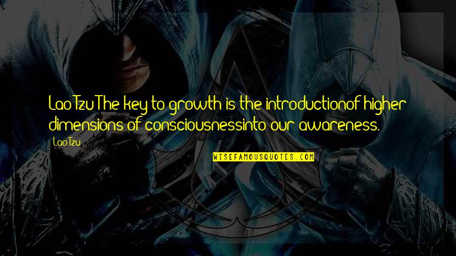 Spiritual Dimensions Quotes By Lao-Tzu: Lao Tzu The key to growth is the