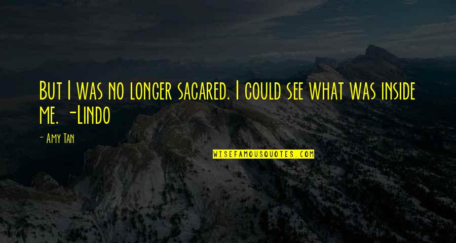 Spiritual Mothers Day Quotes By Amy Tan: But I was no longer sacared. I could
