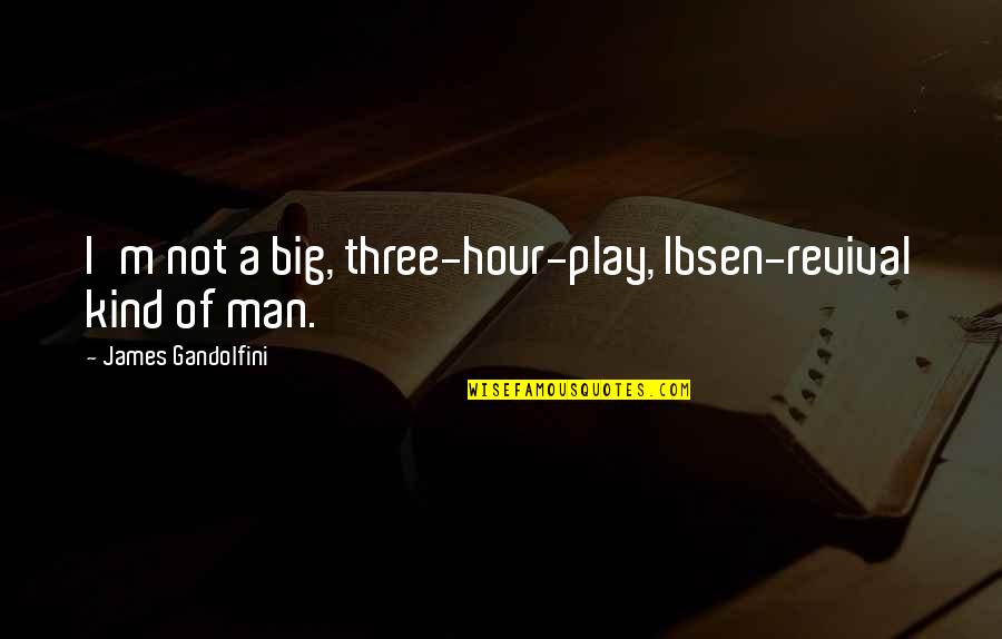 Spiritual Photos With Quotes By James Gandolfini: I'm not a big, three-hour-play, Ibsen-revival kind of