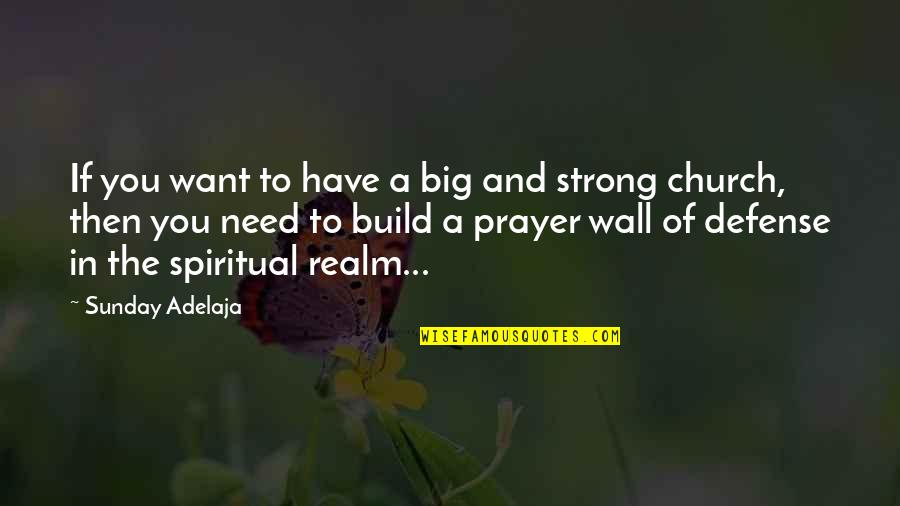 Spiritual Realm Quotes By Sunday Adelaja: If you want to have a big and