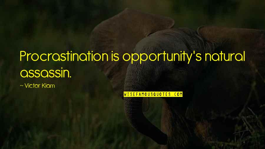 Spiritual Retreats Quotes By Victor Kiam: Procrastination is opportunity's natural assassin.