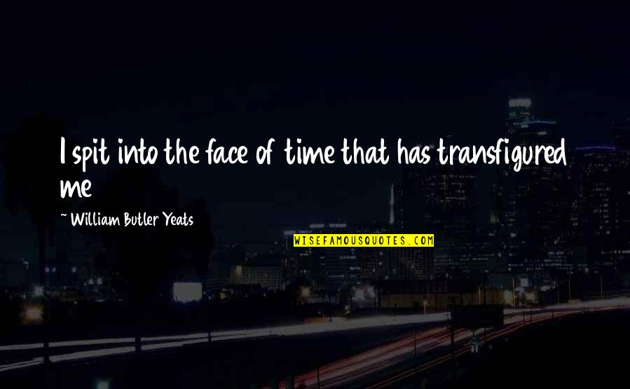 Spit In My Face Quotes By William Butler Yeats: I spit into the face of time that