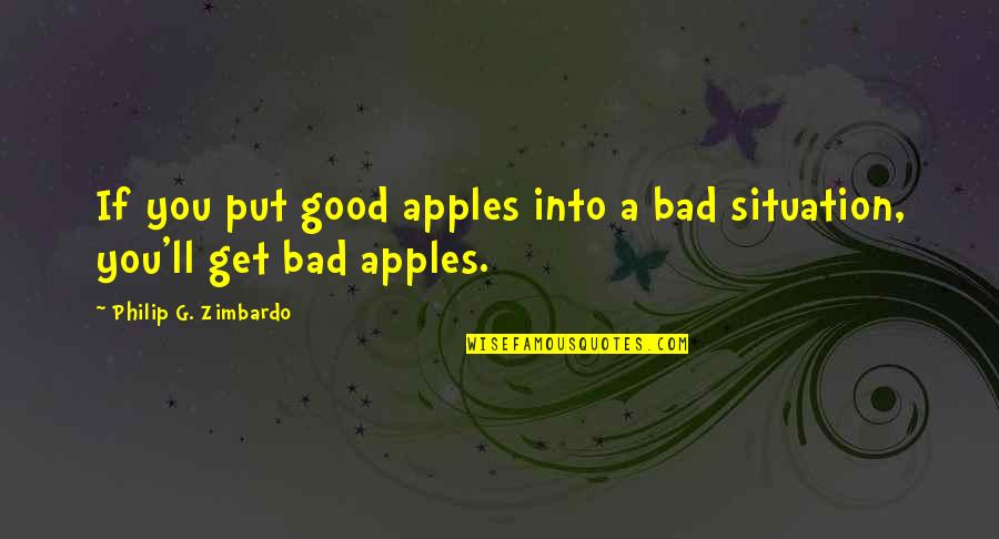 Splash Instagram Quotes By Philip G. Zimbardo: If you put good apples into a bad Splash Instagram Quotes By Philip G. Zimbardo: If you put good apples into a bad