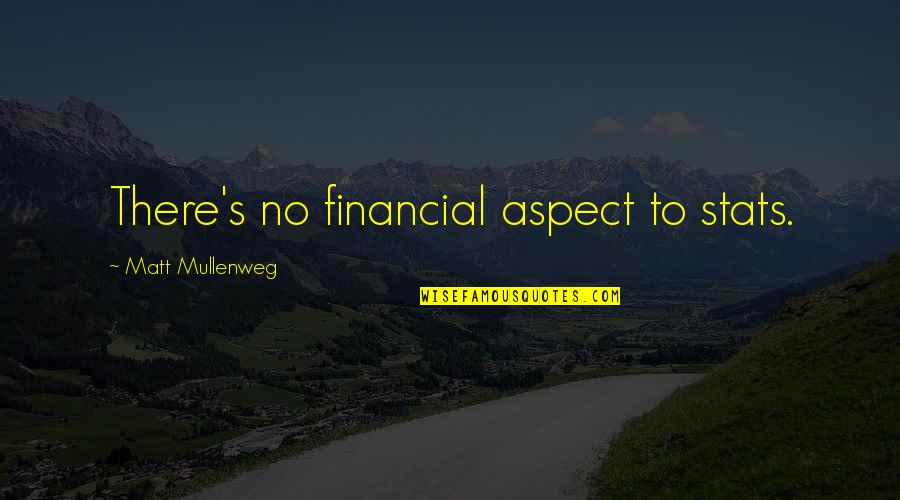 Spondee Quotes By Matt Mullenweg: There's no financial aspect to stats. Spondee Quotes By Matt Mullenweg: There's no financial aspect to stats.