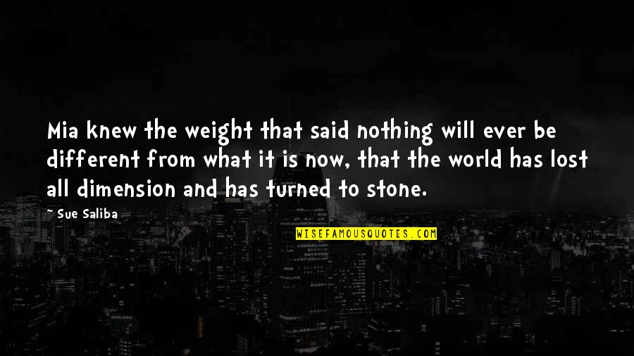 Spongebobs Pine Quotes By Sue Saliba: Mia knew the weight that said nothing will