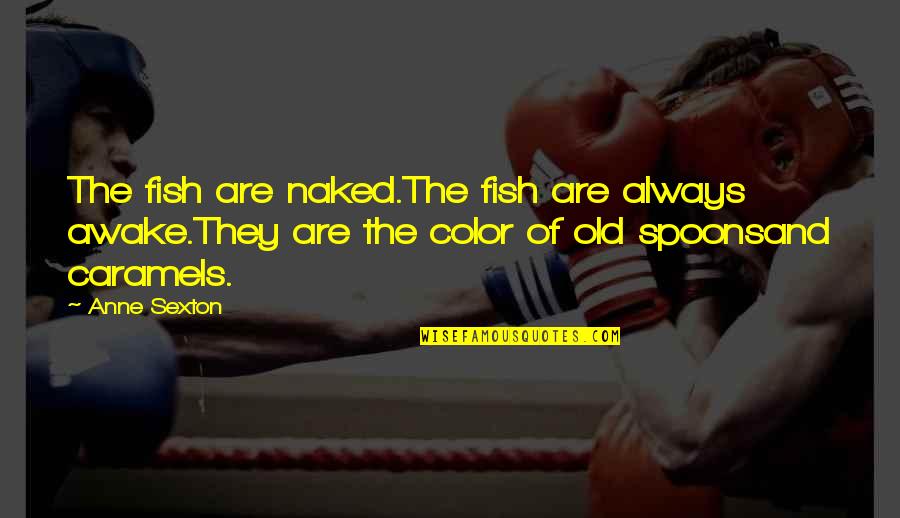 Spoons Quotes By Anne Sexton: The fish are naked.The fish are always awake.They