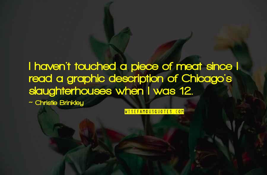 Sporcle Simpsons Quotes By Christie Brinkley: I haven't touched a piece of meat since Sporcle Simpsons Quotes By Christie Brinkley: I haven't touched a piece of meat since