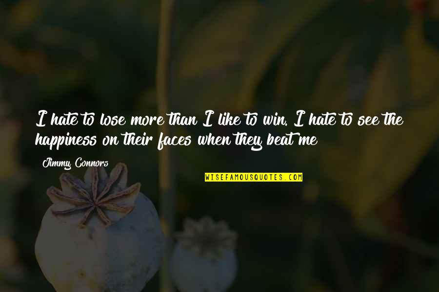 Sports Motivation Quotes By Jimmy Connors: I hate to lose more than I like