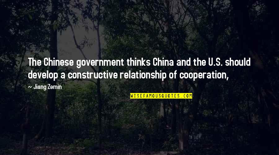 Sports Sponsorship Quotes By Jiang Zemin: The Chinese government thinks China and the U.S.