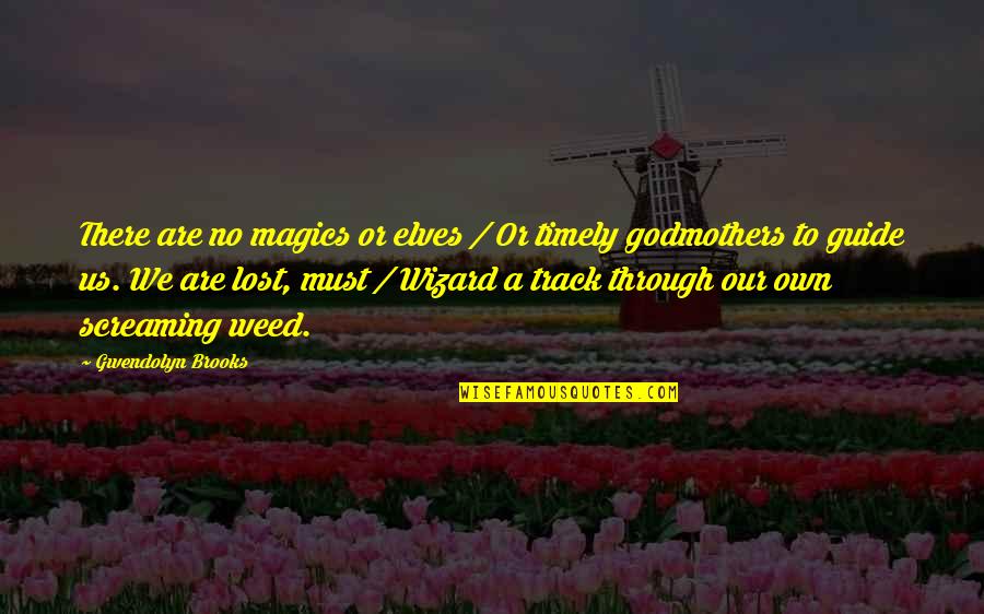 Sportsmanship From Michael Jordan Quotes By Gwendolyn Brooks: There are no magics or elves / Or