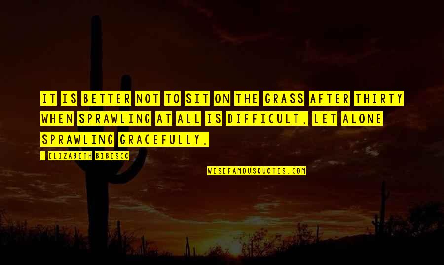 Sprawling Quotes By Elizabeth Bibesco: It is better not to sit on the Sprawling Quotes By Elizabeth Bibesco: It is better not to sit on the