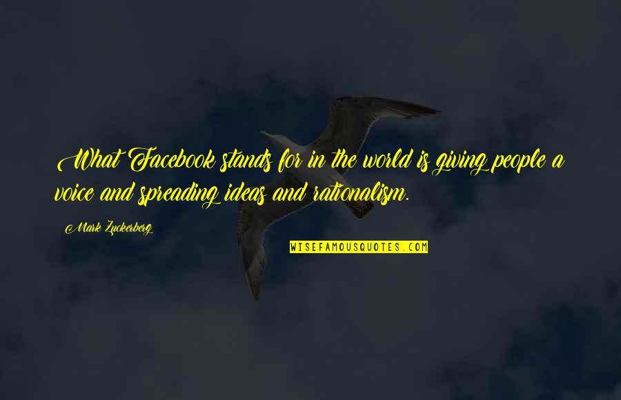 Spreading Quotes By Mark Zuckerberg: What Facebook stands for in the world is Spreading Quotes By Mark Zuckerberg: What Facebook stands for in the world is