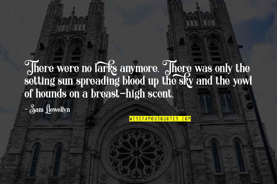 Spreading Quotes By Sam Llewellyn: There were no larks anymore. There was only Spreading Quotes By Sam Llewellyn: There were no larks anymore. There was only