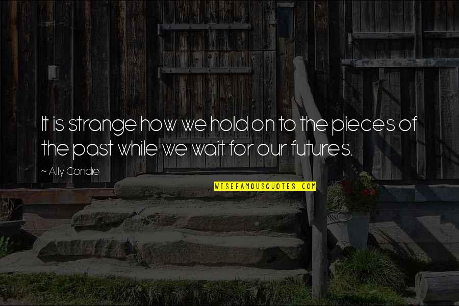 Spredd Quotes By Ally Condie: It is strange how we hold on to