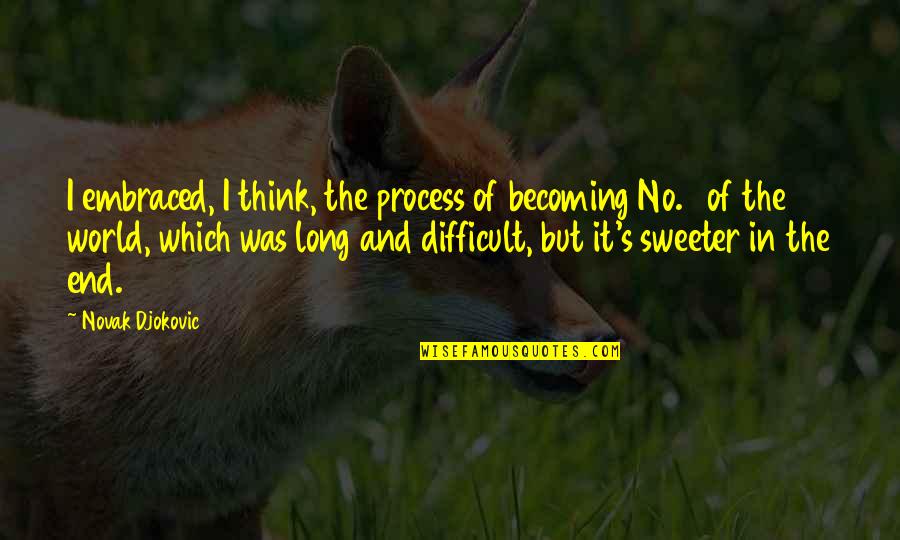 Spring April Quotes By Novak Djokovic: I embraced, I think, the process of becoming Spring April Quotes By Novak Djokovic: I embraced, I think, the process of becoming