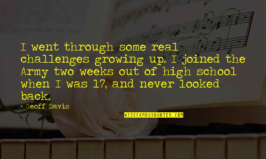 Spring Leaves Quotes By Geoff Davis: I went through some real challenges growing up. Spring Leaves Quotes By Geoff Davis: I went through some real challenges growing up.